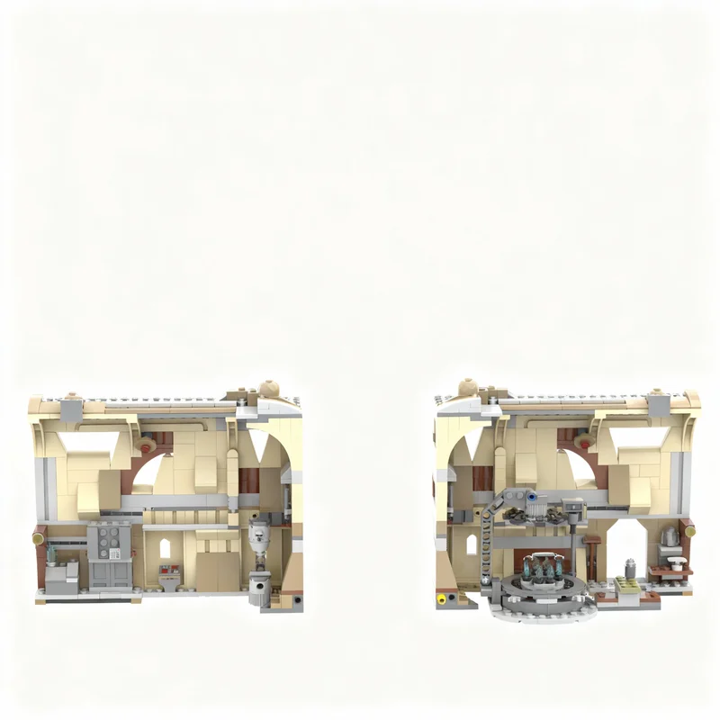 563pcs MOC Star Battle Book End Mandalorian Forge Model Building Toy Blocks Construction DIY Christmas Gifts Creative Idea