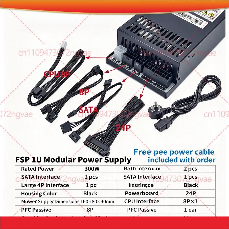 For FSP 1U Full Modular Power Supply FSP270-60LE FSP300-60FAG, Silent 300W 400W PSU Tool Parts