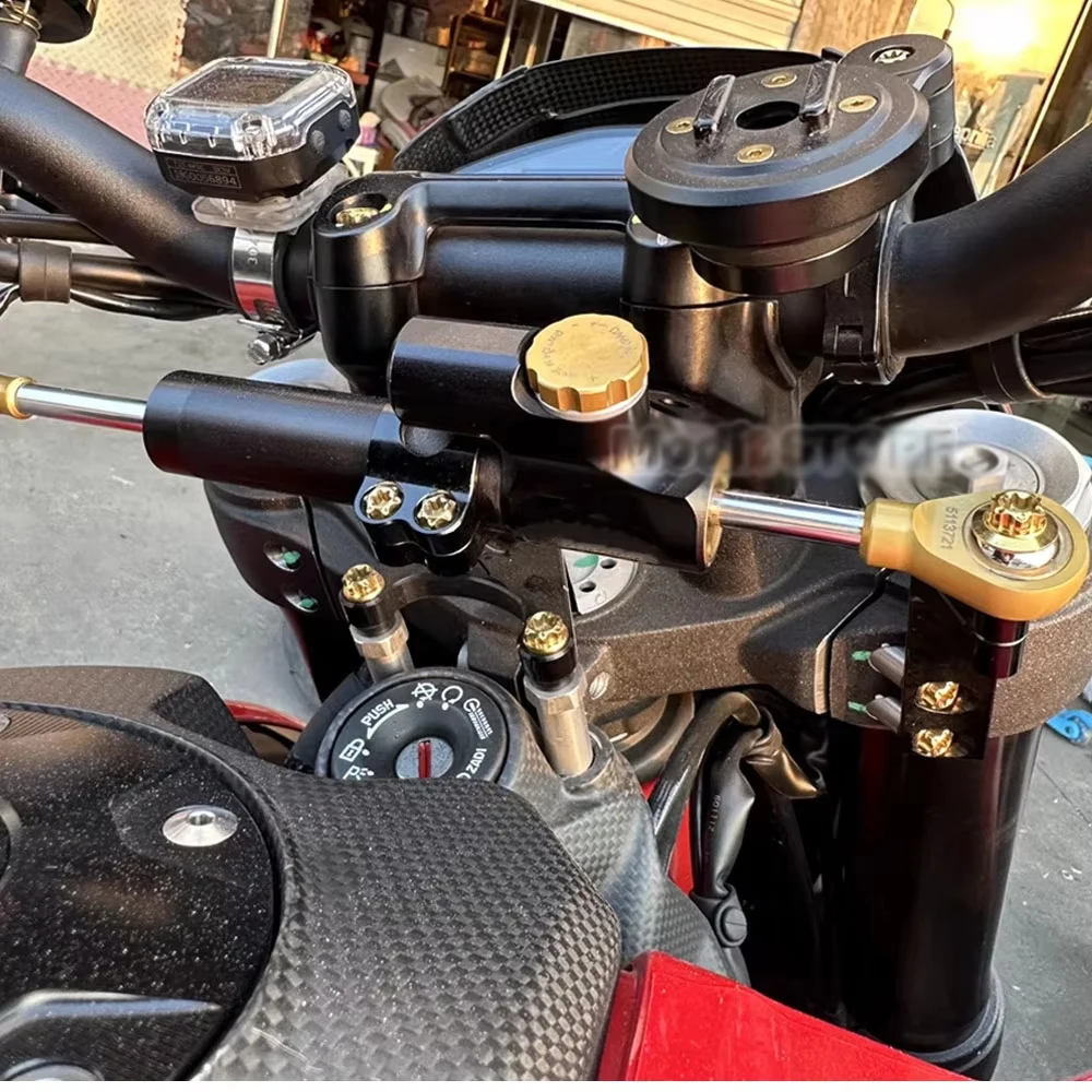 Support de montage d'amortisseur de stabilisateur de direction, accessoires de moto pour Ducati Hypermotard 950 950 SP