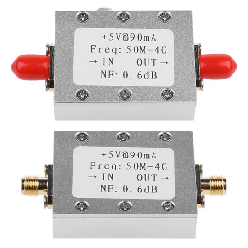 Modulo amplificatore RF modulo amplificatore RF a basso rumore scheda radioamatoriale LNA 50M-4Ghz NF = 0.6DB