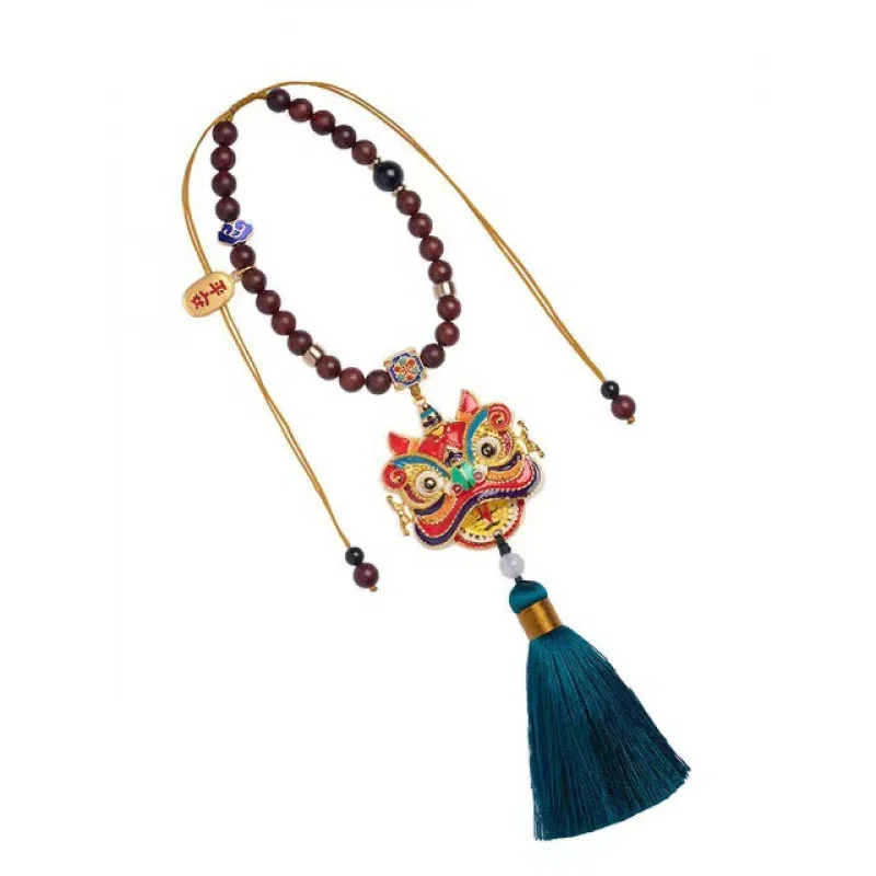 Xingshi السيارات معلقة حلية سيارة الداخلية معلقة اكسسوارات اليدوية النحاس المينا مرآة الرؤية الخلفية سيارة قلادة Lukcy Cham #5