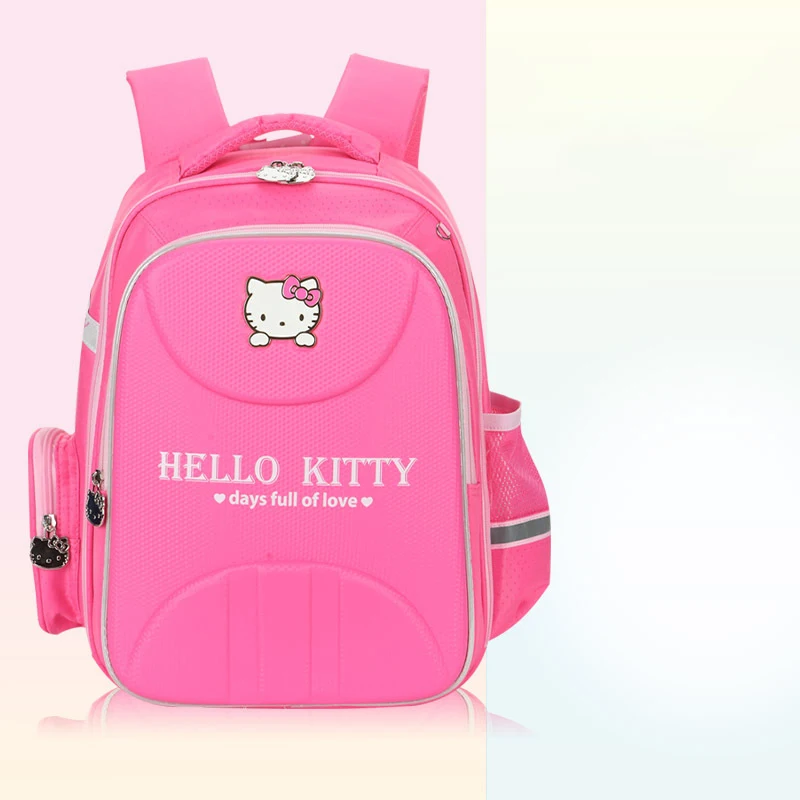 Sac à dos mignon à plusieurs compartiments pour filles, sac d'école Hello Kittile, réduction de la charge, dessin animé Kawaii, Sanrios Anime