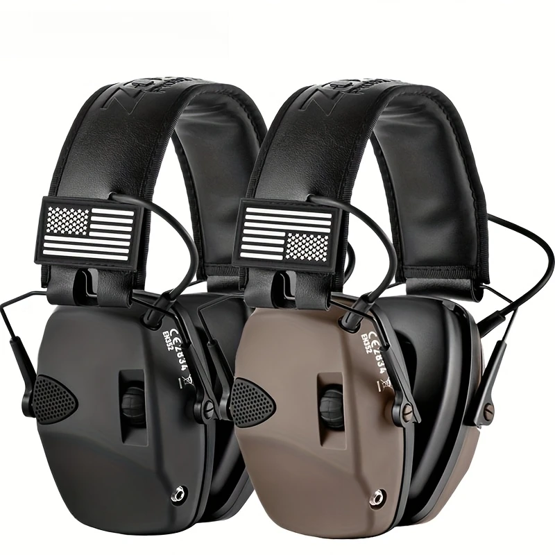 

Электронные наушники с шумоподавлением, наушники для стрельбы, NJR23 дБ, регулируемые, усиление звука, наушники для охоты и слуха