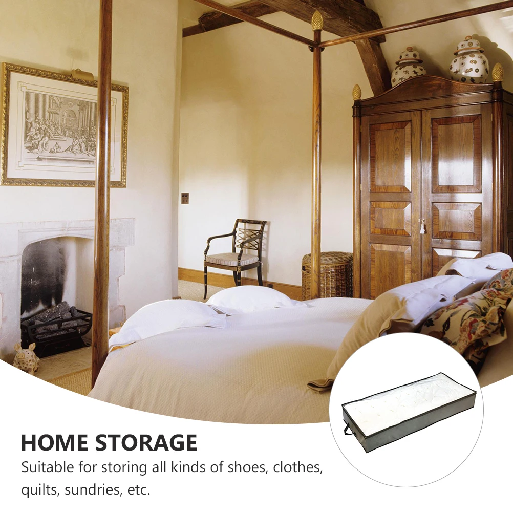 

Non-woven Fabric Clotehs Pouch Quilt Bag Clothes Organizer Wardrobe Container Home Storage Home Storage Organizer Pouch