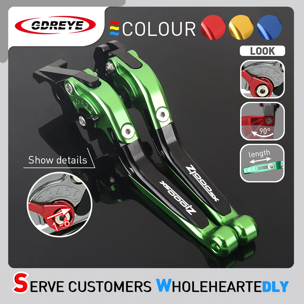 

For Kawasaki Z1000SX Z1000 SX 2017-2019 Extendable Adjustable Foldable Handle Z1000SX Levers Brake Clutch Lever