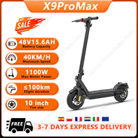 X9 Plus/Pro Max Electric Scooter for Adult,1000/1100W Peak, 36/48V 15.6AH Removable Battery,10 Inch Explosion-proof Tire Scooter