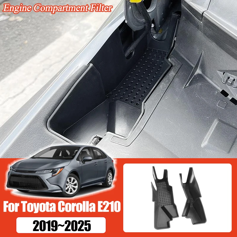 For Toyota Corolla E210 Accessories 2019~2025 Car Front Engine Compartment Filter Protective Cover Water Tank Cabin Filter Net
