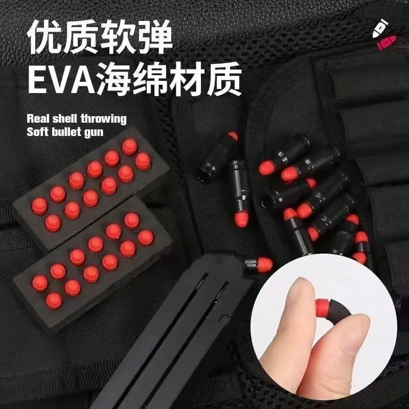 TY kaevixdio 7MM Soft Bullet Little Moon ZP5 Revolver Sponge Bullet Children Toy Gun Accessories