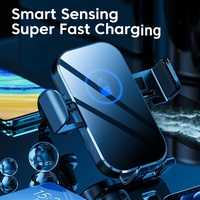 Wireless Car Charger Mount, Output Power 5W/7.5W/10W/15W Auto Clamping Phone Charging Air Vent Holder for ,Black,Whitle Color,Ve