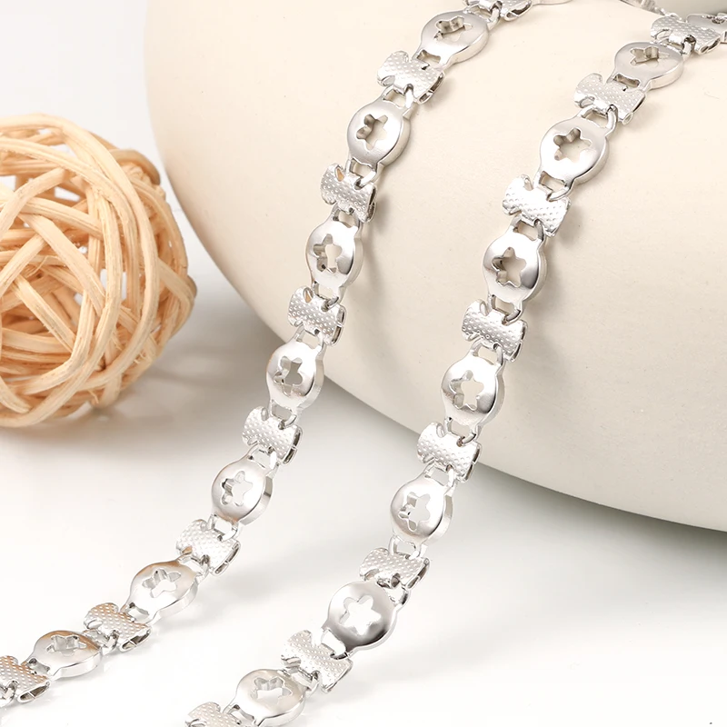 

1Meter Stainless Steel Charm Thick Link Chain Punk DIY Making Necklace Bracelet Handmade Jewelry Accessories Material Wholesale