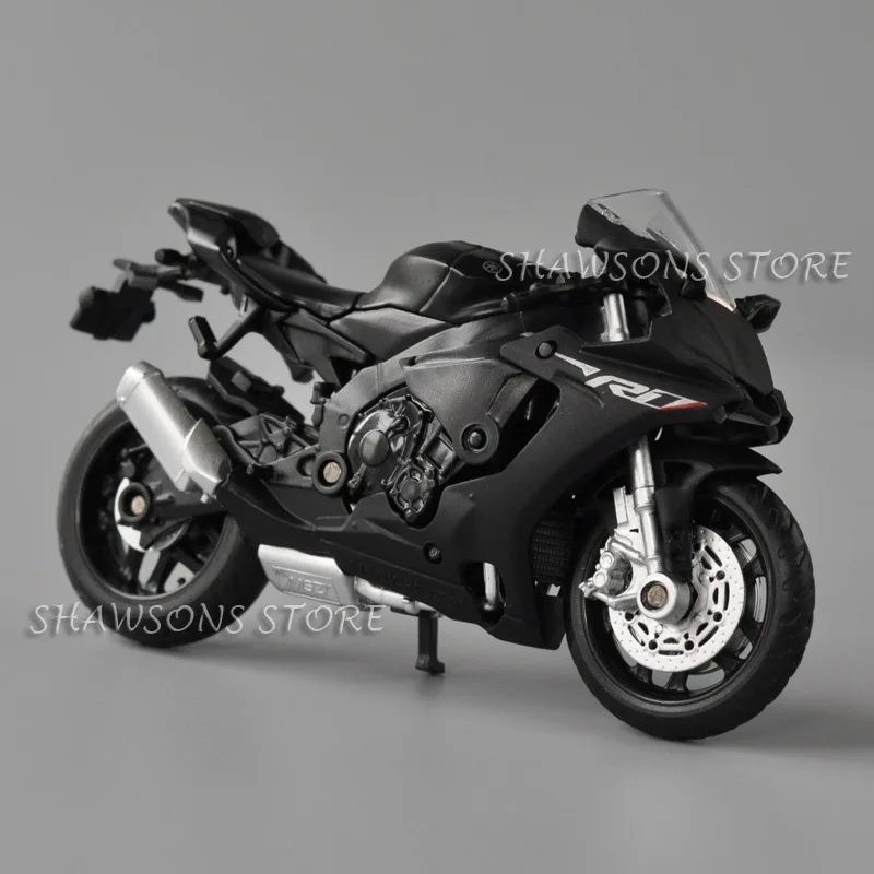 1:18 Scale Diecast Motorcycle Model Toys Yamaha YZF-R1 Sport Bike Miniature Replica