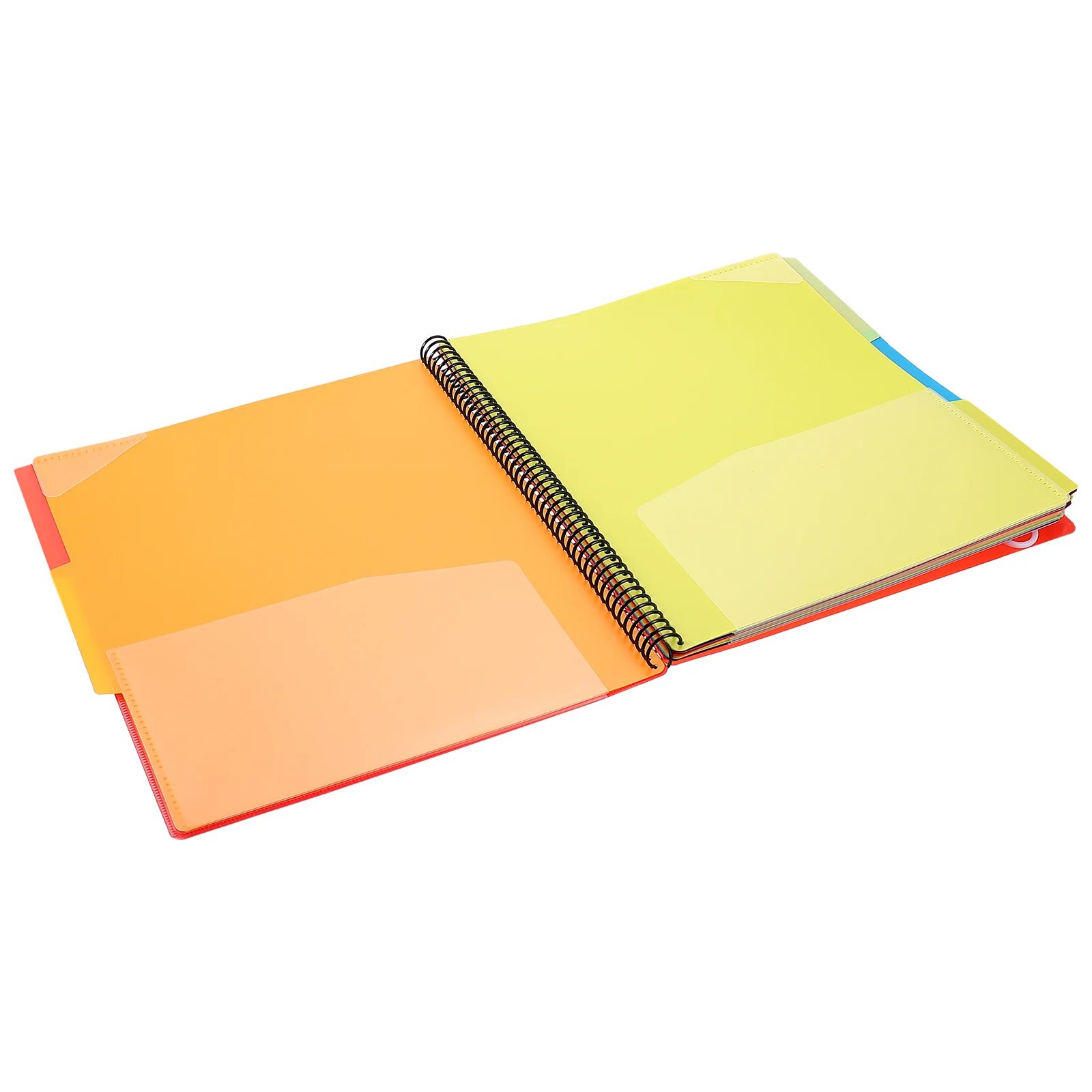 

Coil Notebook Folder File Binder Papers Expanding Pressboard Classification Plastic Document Organizer Office for School