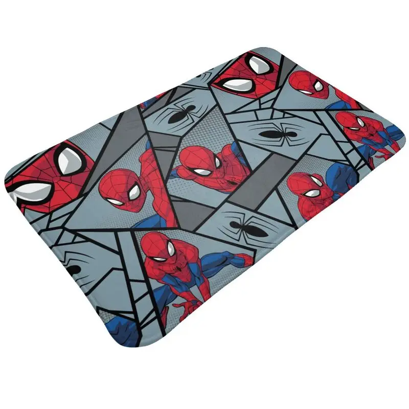 Custom Spider Man Front Door Floor Entrance Mat Outdoor Bath Kitchen Doormat Garden Carpet Rug