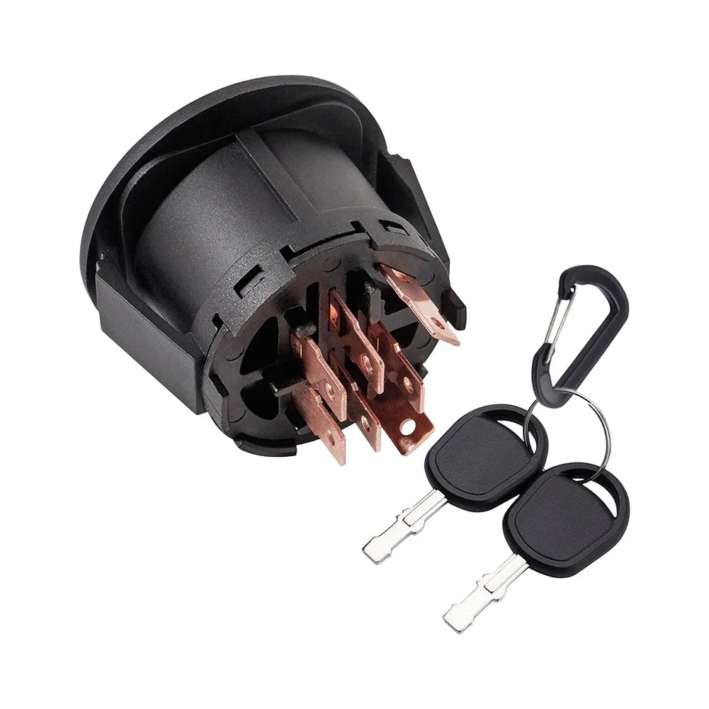 1 Kit Black Ignition Switch 193350 For Craftsman For Poulan Riding Lawn Mower Tractor Direct Replacement With 2 Keys