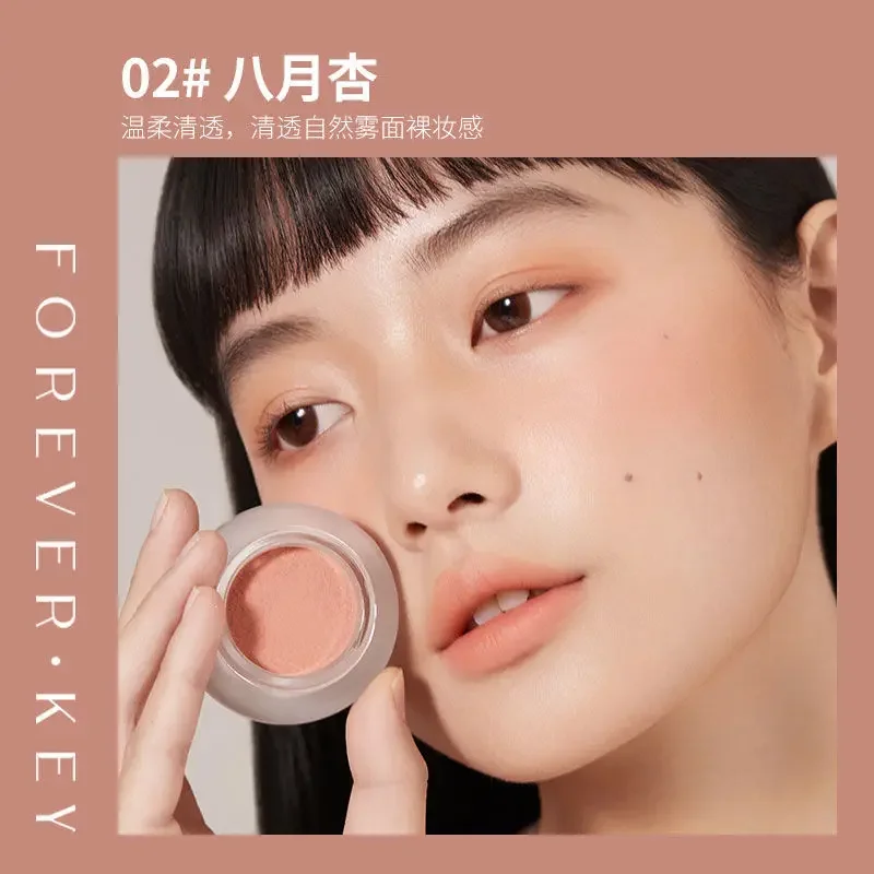 FOREVER KEY Monochrome Blush Matte Nude Rouge Makeup Natural Highlighting Three-dimensional Eye Shadow Face Blush Makeup