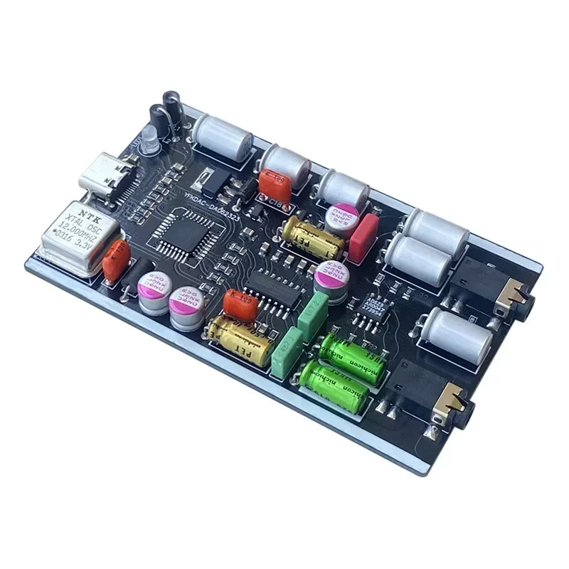 Imagem -04 - Lusya-dac Decodificador de Cartão de Som do Computador Usb Material Hifi Amplificador de Auscultadores Ad823 Pcm2706 Es9023