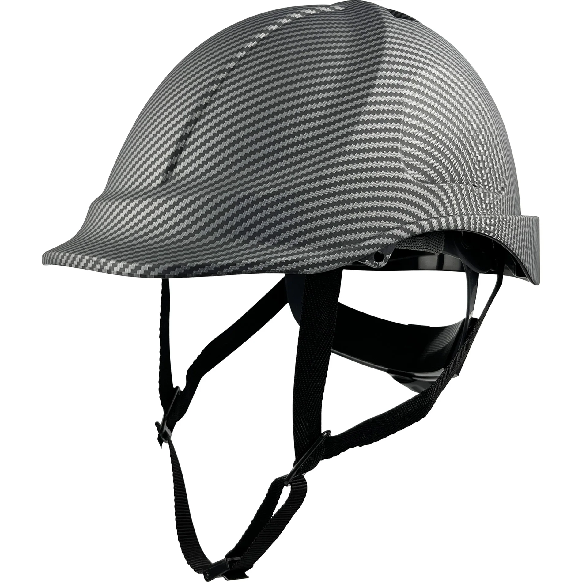 Casco de seguridad CE para hombre, protector de cabeza de trabajo Industrial con ventilación ligera y patrón de fibra de carbono, para ingeniero