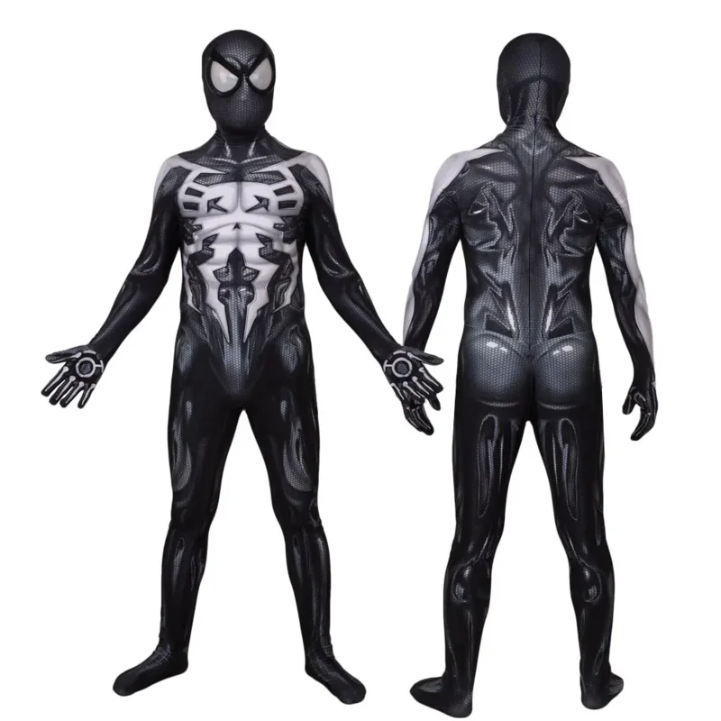 Superhero Costume for Children and Adults, Full Body Zentai Suit, Blue and Red, for Halloween, 2099