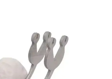 

Dental Surgical Stitching Tweezer Cotton Dressing Forcep Slots Surgical Needle Tweezers Operation Serrated Tip Tool 16Cm