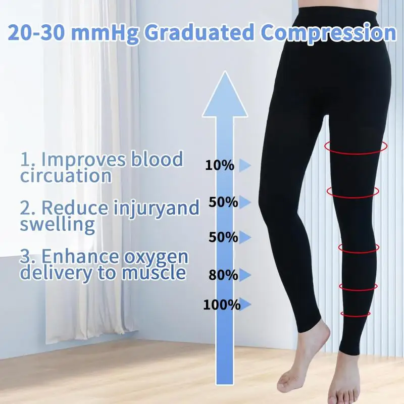 Women Special Offer Compression Pantyhose 20- 30mmhg Leggings For Edema Varicose Veins Tights Support Footless Wholesale Price