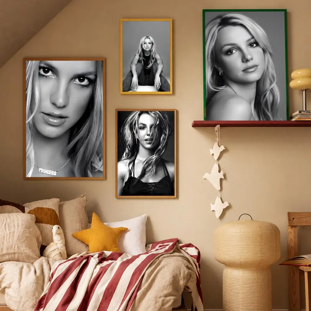 Art Modern Britney Spears Poster HD Waterproof Wall Art Posters Self Adhesive Bedroom Living Room Home Decor Gift
