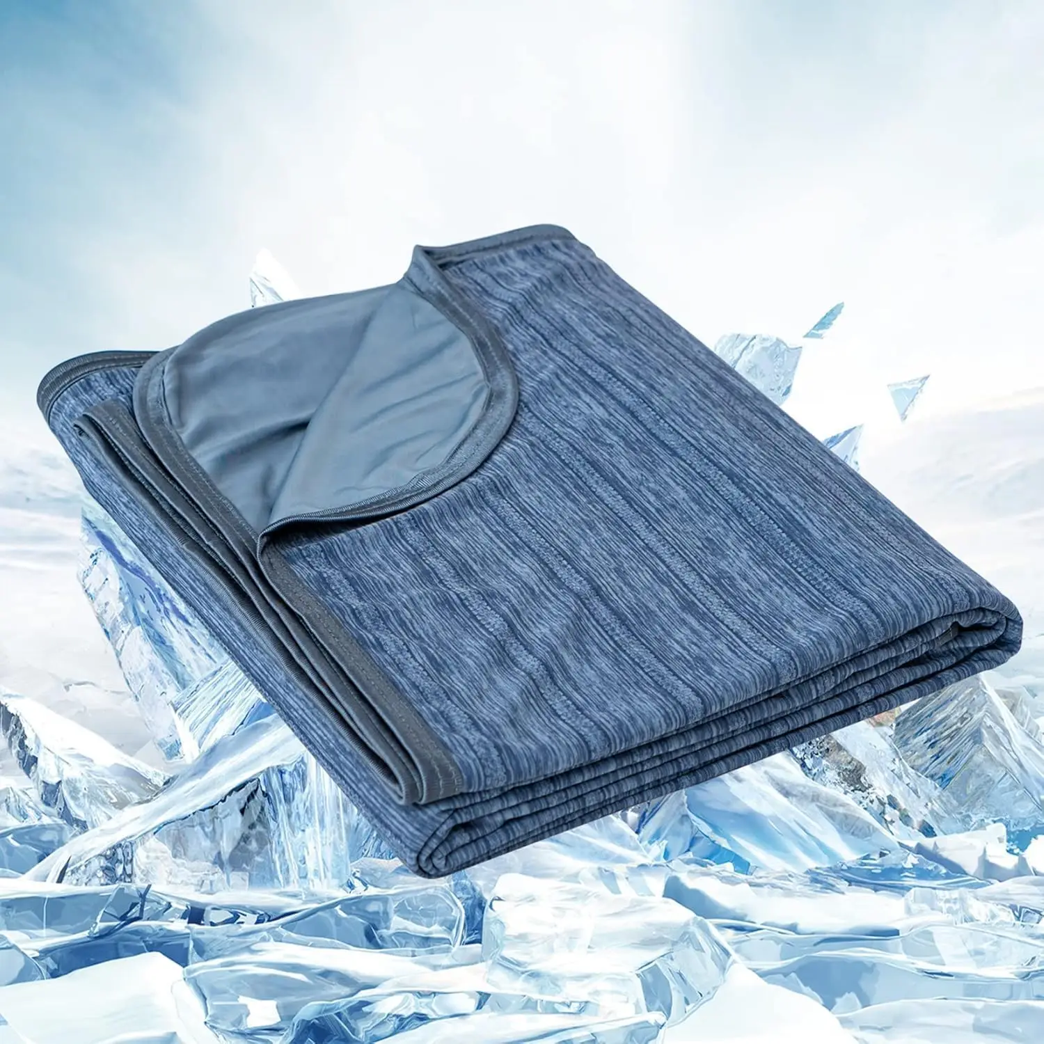 

Cooling Blanket for Hot Sleepers Soft Lightweight Summer Night Sweats Relief Bed Couch Sofa Twin