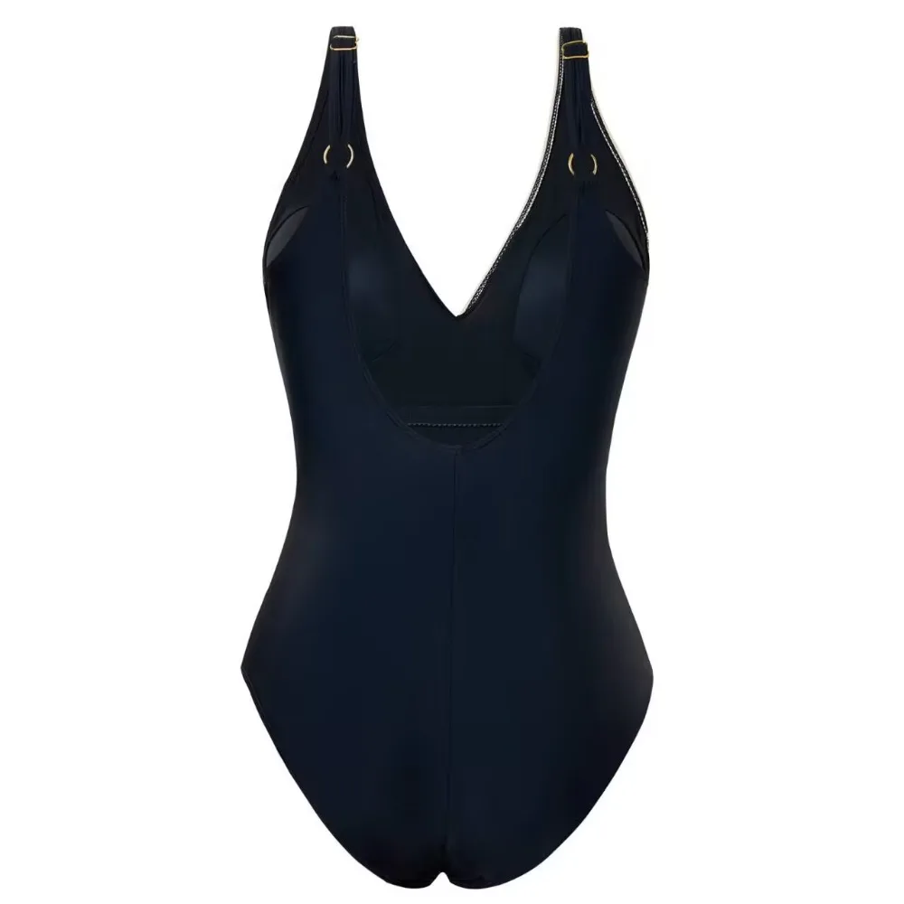 البيضاوي قطعة واحدة ملابس السباحة الإناث النساء المرقعة لباس سباحة الصيف ملابس الشاطئ البطن التحكم Monokini لباس سباحة #5