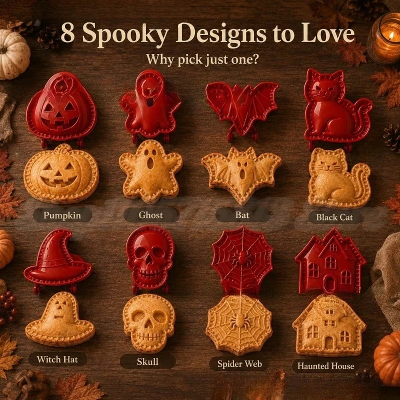 Spooky Halloween Hand Pie Maker, Mini Dough Press Mold, Themed Baking Accessory for DIY Party & Apple Pie Baking