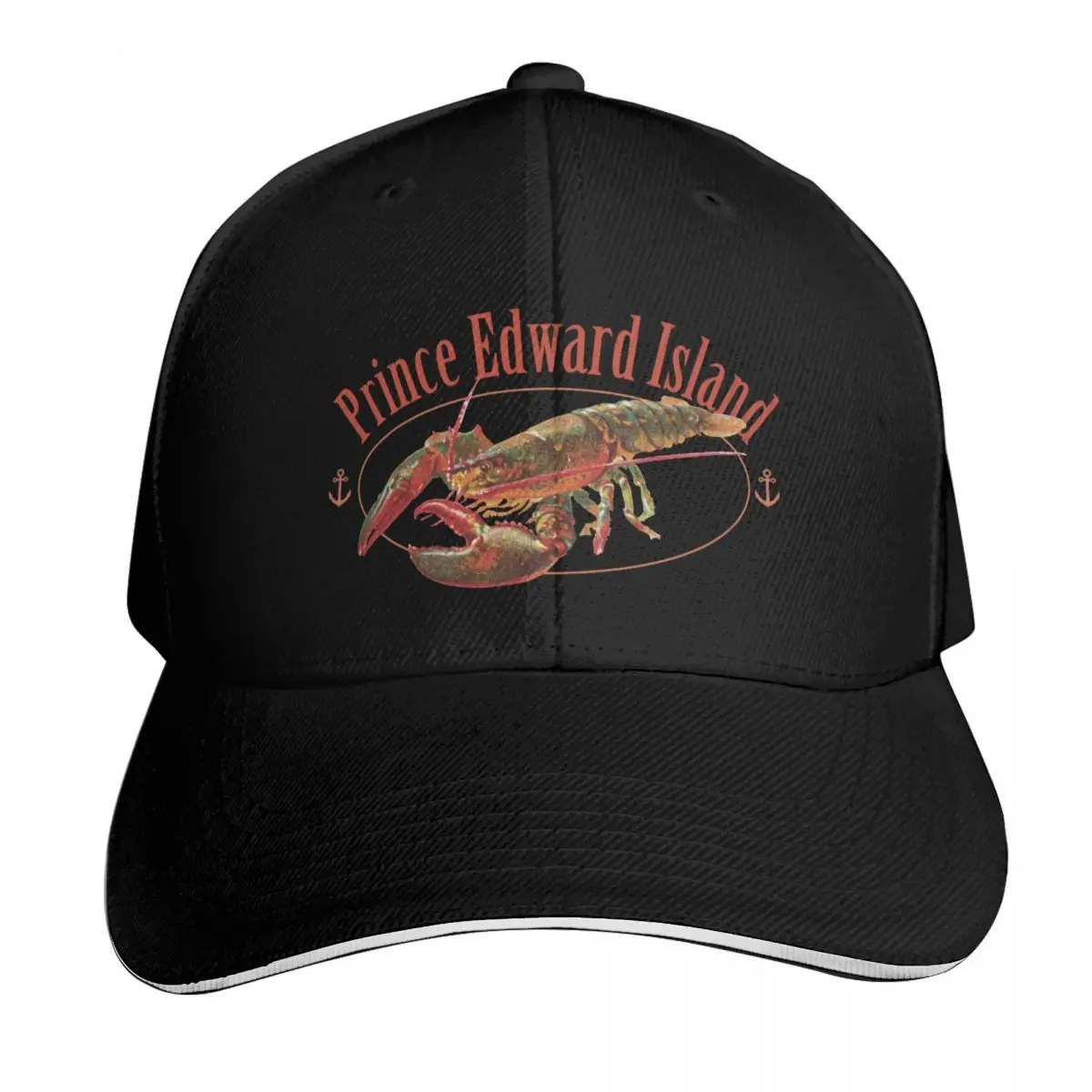 Prince Edward Island Canada Lobster Design Baseball Cap Strapback Dad Hat Six Panel Structured Crown Sun Protection UPF 50+