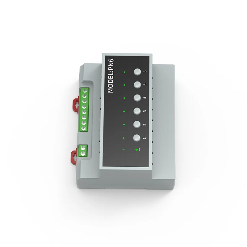 Módulo inteligente de contato seco de 6 vias Tuya, protocolo ZigBee, interruptor de disjuntor, direção de corrida direta e reversa do motor