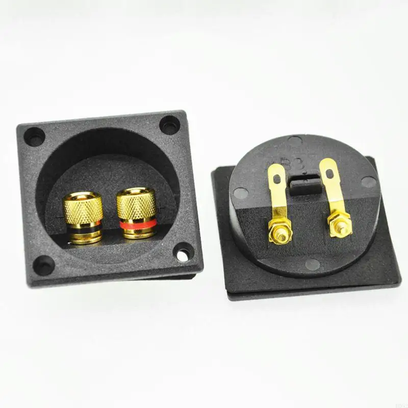 H052 Wp2-27 2 Way DIY Home Car Stereo Screw Cup Connectors Subwoofer Plugs Two-position Wiring Clip Speaker Accessories