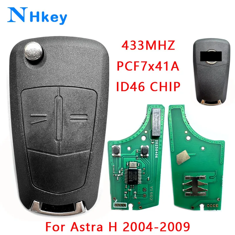 

Ключ NH ID46 Чип PCF7946A 433 МГц 2/3 кнопки откидной автомобильный дистанционный брелок для Opel Astra H 2004 2005 2006 2007 2008 2009 736-743-A