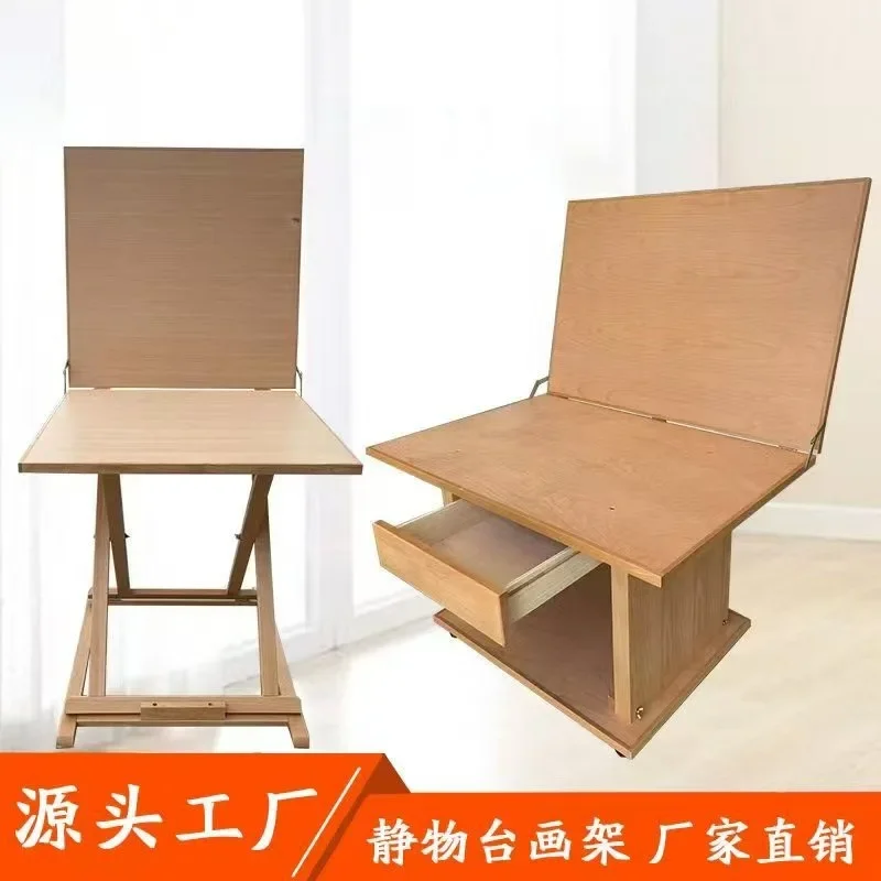 Wooden lifting still life table Photography table Folding sketch plaster still life