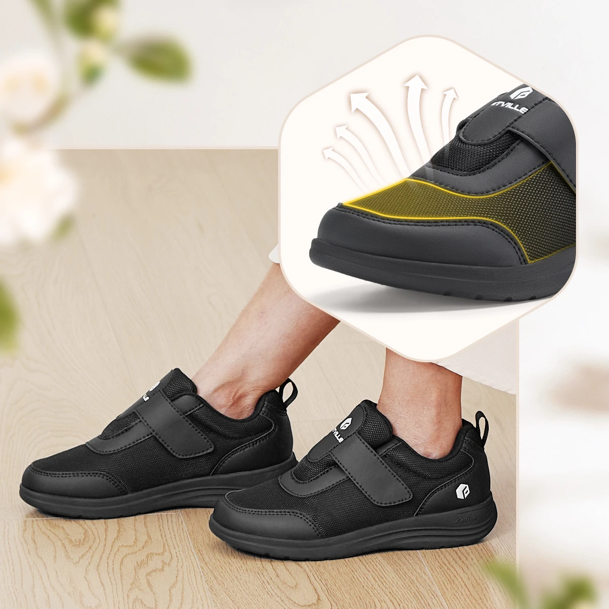 Women'S Shoes With Arch Support - FitVille Dames Diabetische Schoenen Extra Brede