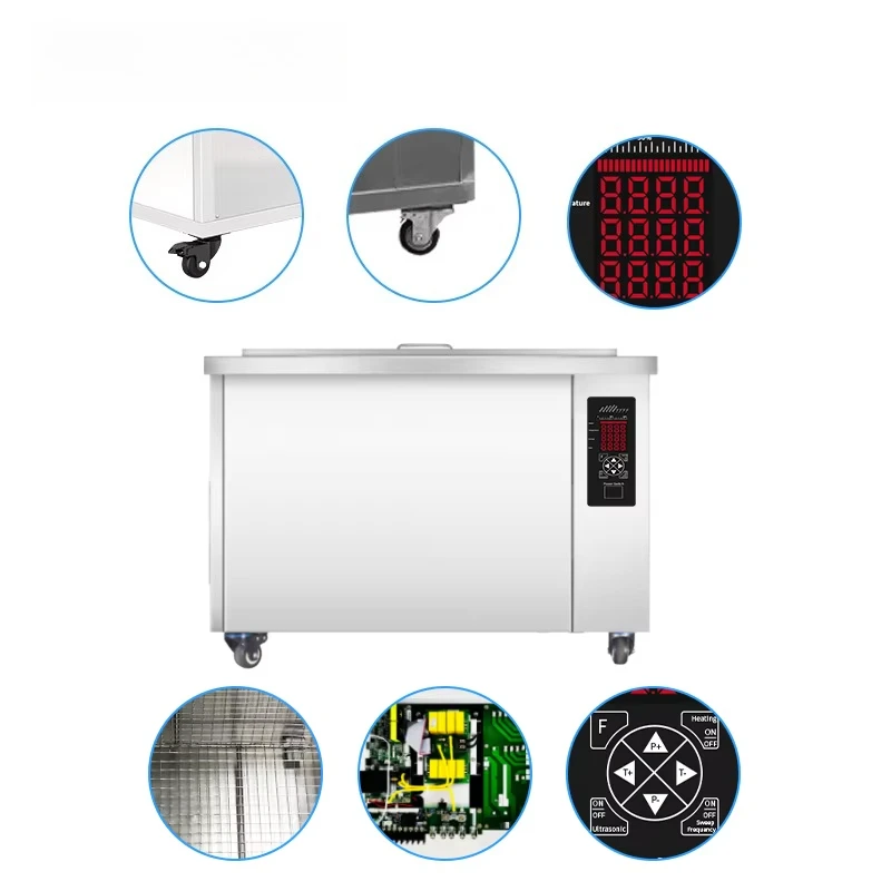 Built-in Frequency Generator Electric New 264L Energy-Saving Industrial Ultrasonic Cleaner