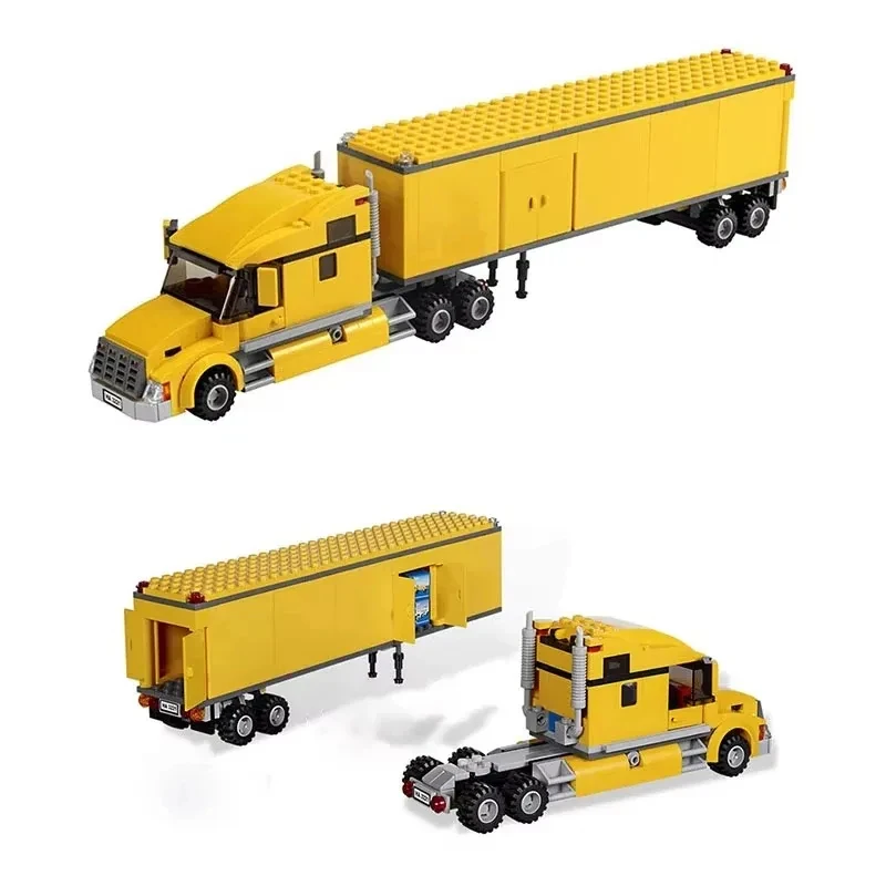 Zestaw klocków konstrukcyjnych City Truck Remake City Series Truck Model Forklift Hot Dog Stand Nostalgic Classic Christmas