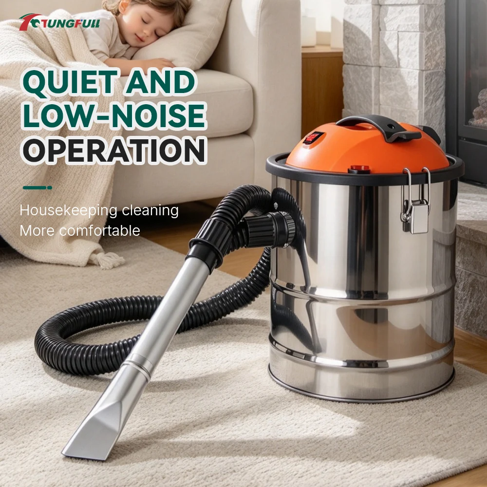 TUNGFULL Ash Vacuum Cleaner Fireplace Cleaner 2 in 1 Suction Blowing Wood Stove BBQ Grill Charcoal Sawdust Home