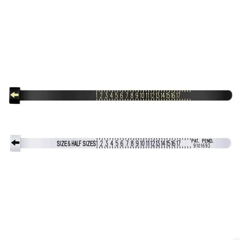 HXBA Ring Sizer Measuring Tool Plastic Ring Sizer Measuring Set Finger Measurer Jewelry Sizing Tools Meter Measure Tool Rings