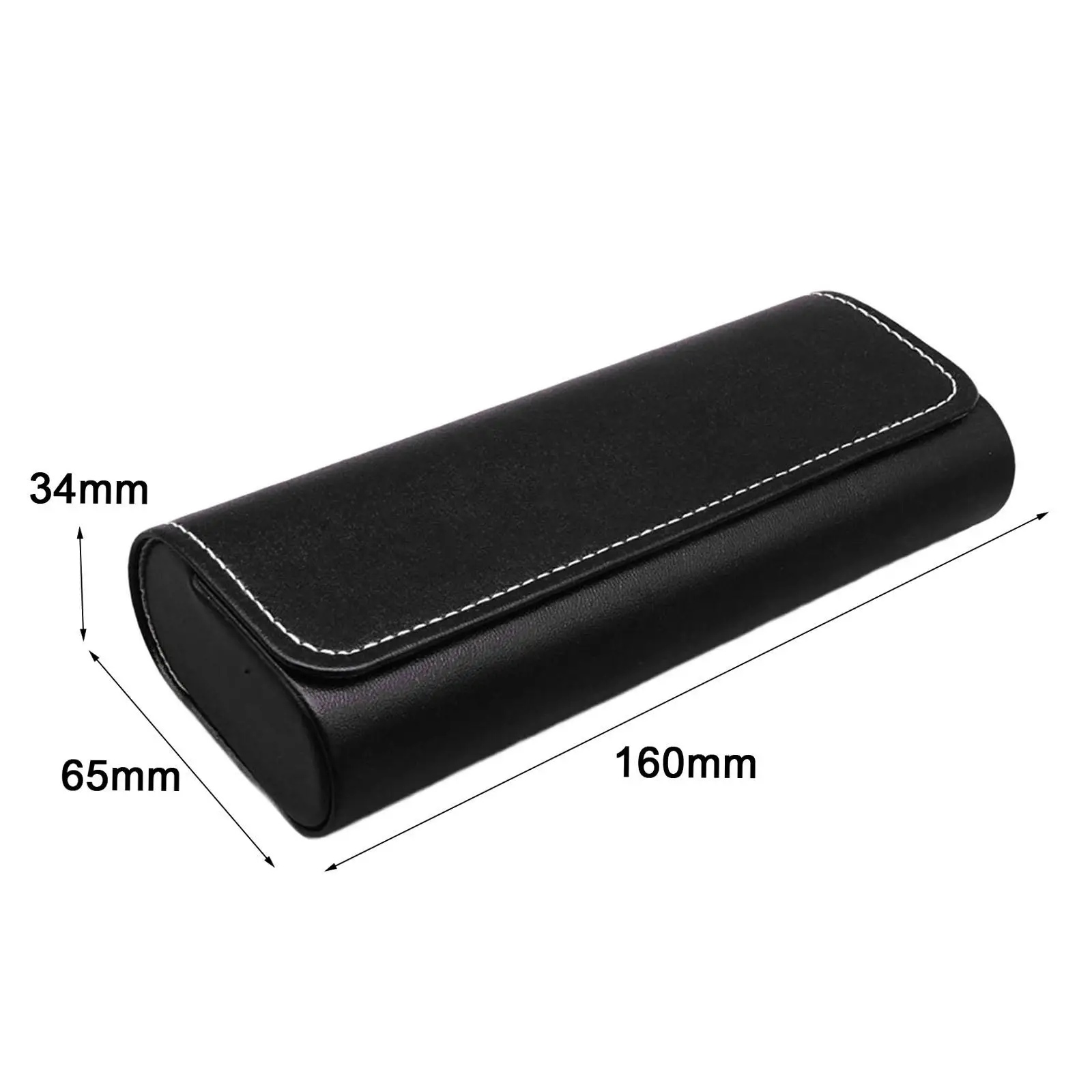 حافظة نظارات من جلد البولي يوريثان، منظم ضد الغبار، صندوق تخزين النظارات الشمسية، حامل نظارات للسفر والمنزل