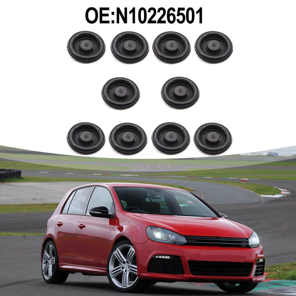 Cubierta de chasis, junta de cubierta inferior, tapón impermeable al polvo, N10226501, para Seat, Golf, Passat, Jetta, 5/10 Uds.
