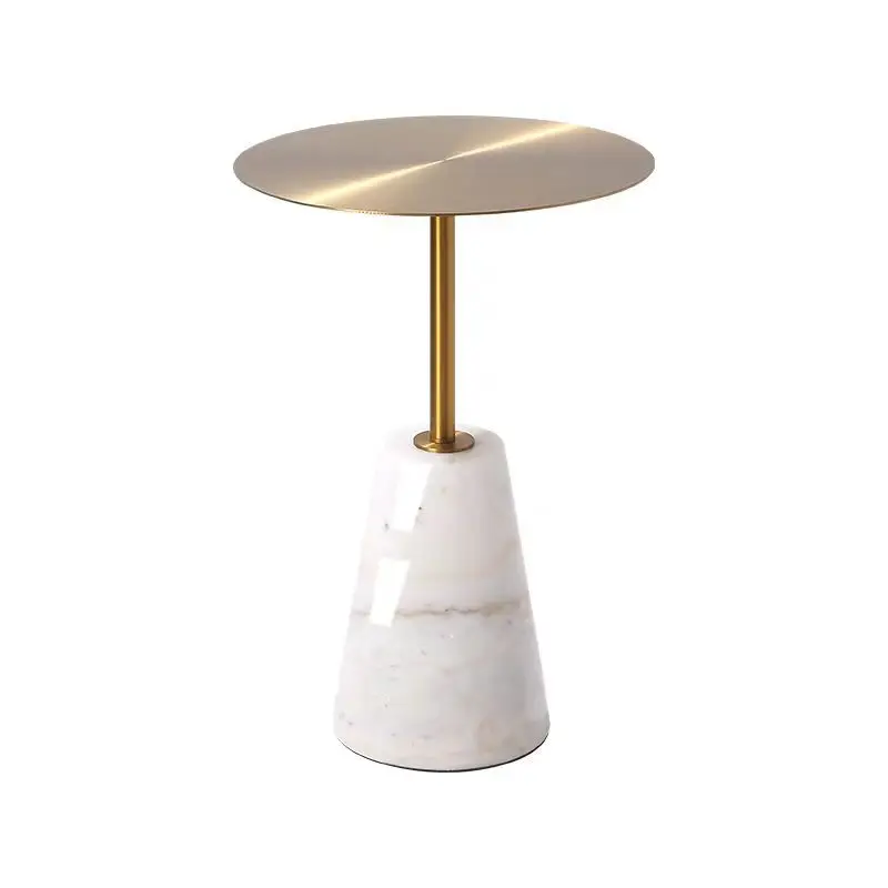 

Designer rock slab edge light luxury corner coffee table marble coffee table Nordic creative sofa living room round table