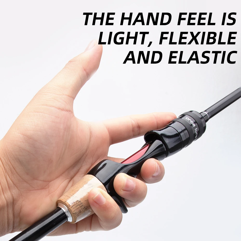 FISHINGFANS 5'6 6' Carbon Blank Light Power 3-12g 4-10lb Stainless Steel Guide Sea Freshwater Bass Trout Fishing Rod - view 4