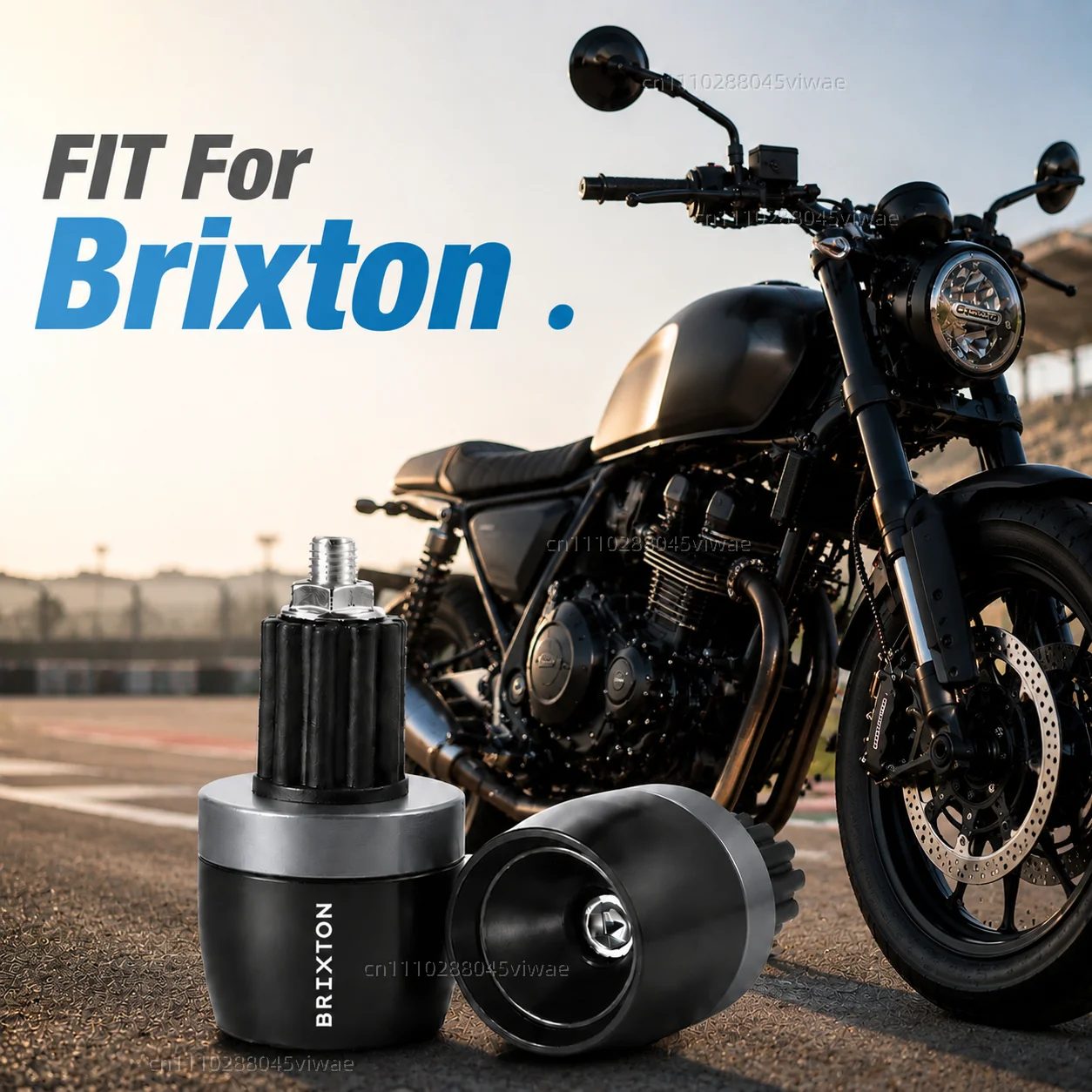 

For Brixton Cromwell 125 1200 Crossfire Storr 500 Sunray Felsberg 125 250 SK 8 2PCS Motorcycle Handlebar Grips Cap Plug