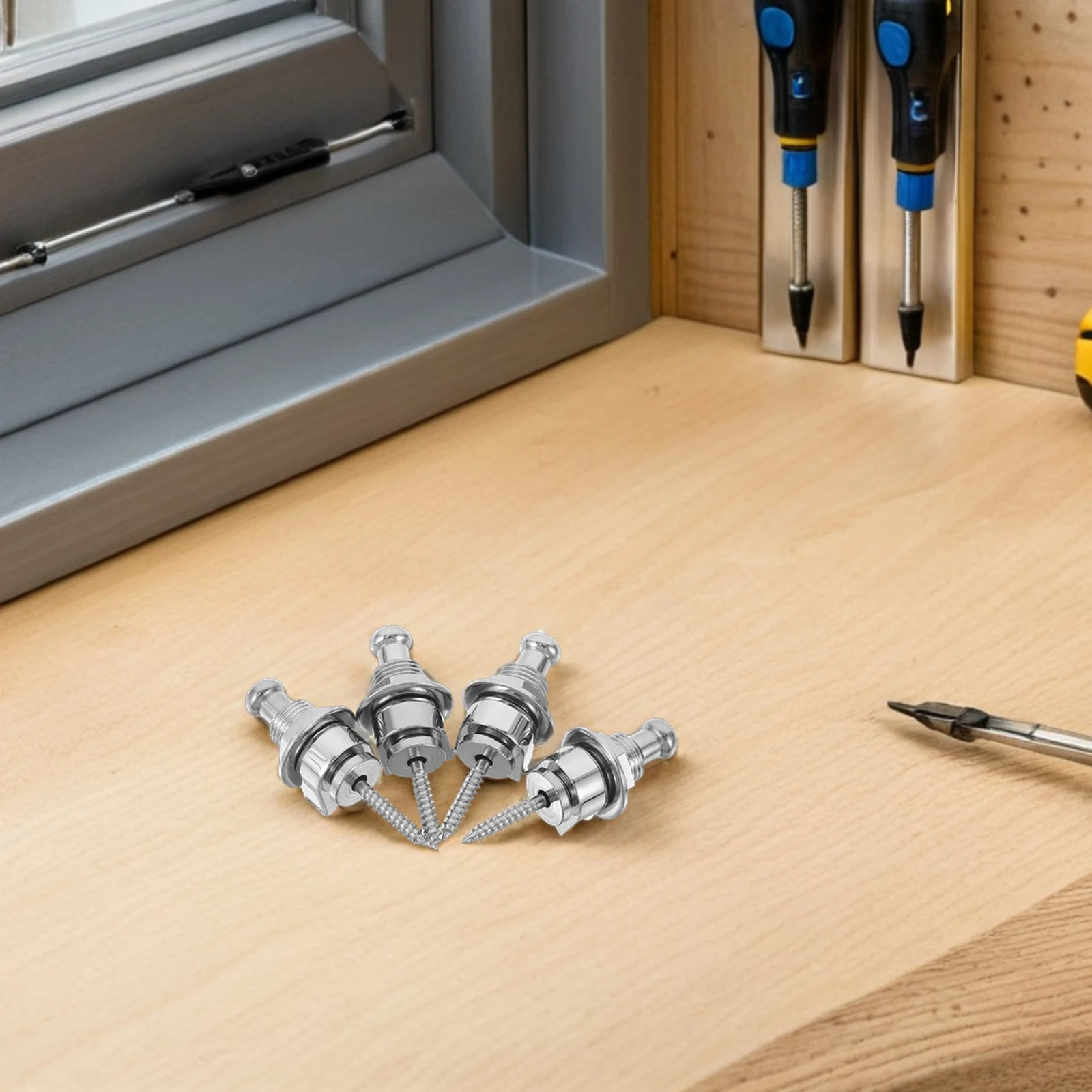 4 stücke Anti-Slip Gitarre Strap Schlösser Universal Fit Für Akustische Klassische Ukulele Elektrische Bass End Pins Hardware Zubehör strap