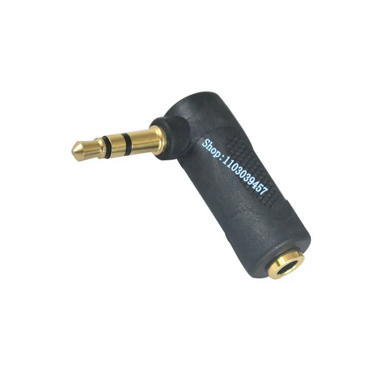 Gold plated 90 Degree Elbow Stereo TRS 3.5mm Male to Female Connector Adapter Right Angle TRRS 3.5 Male Female Adapter Connector