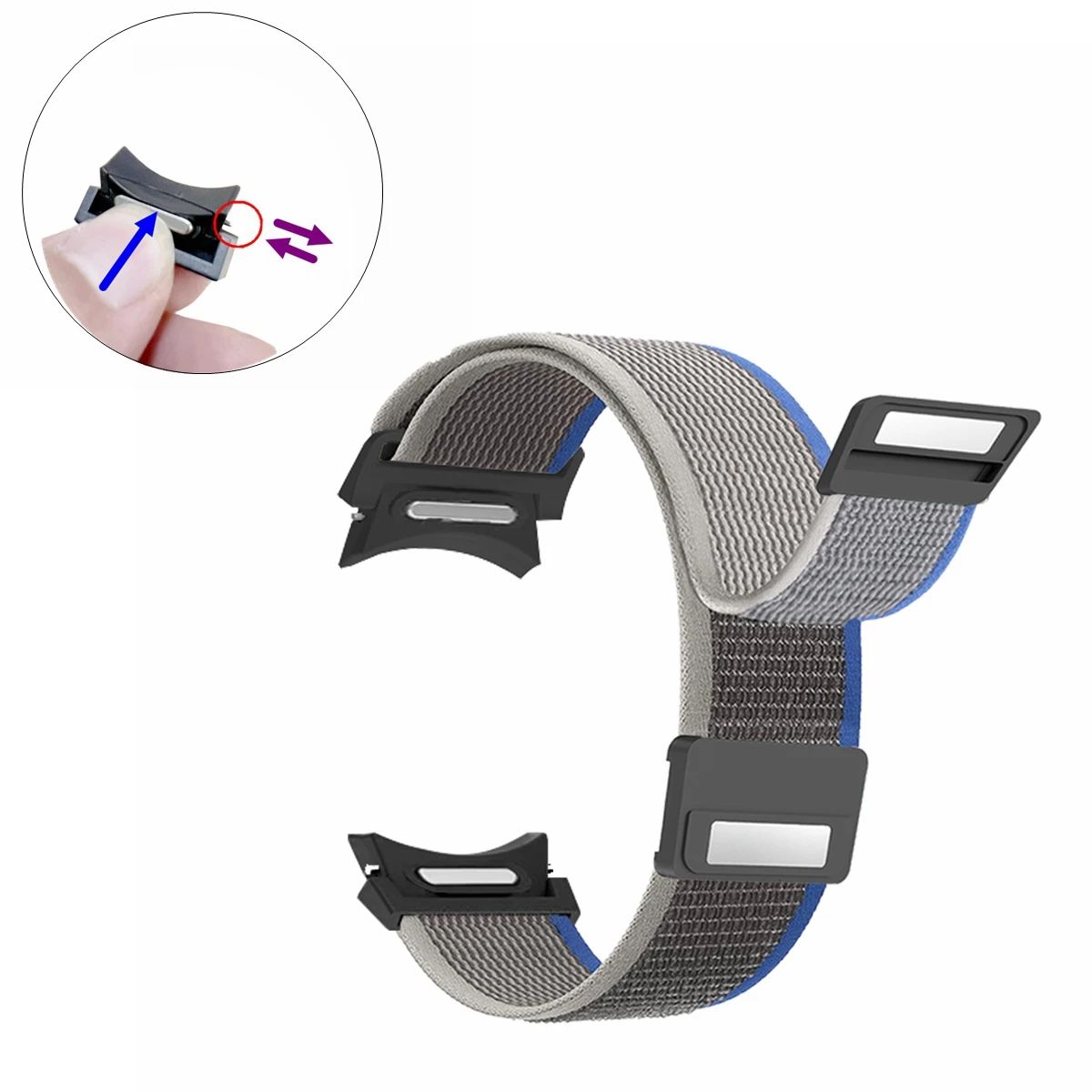 No Gaps Trail Loops for Samsung Galaxy watch6 5 4 44mm 40mm 5pro band 20m Nylon Watchband Bracelets for Samsung watch 6 classic