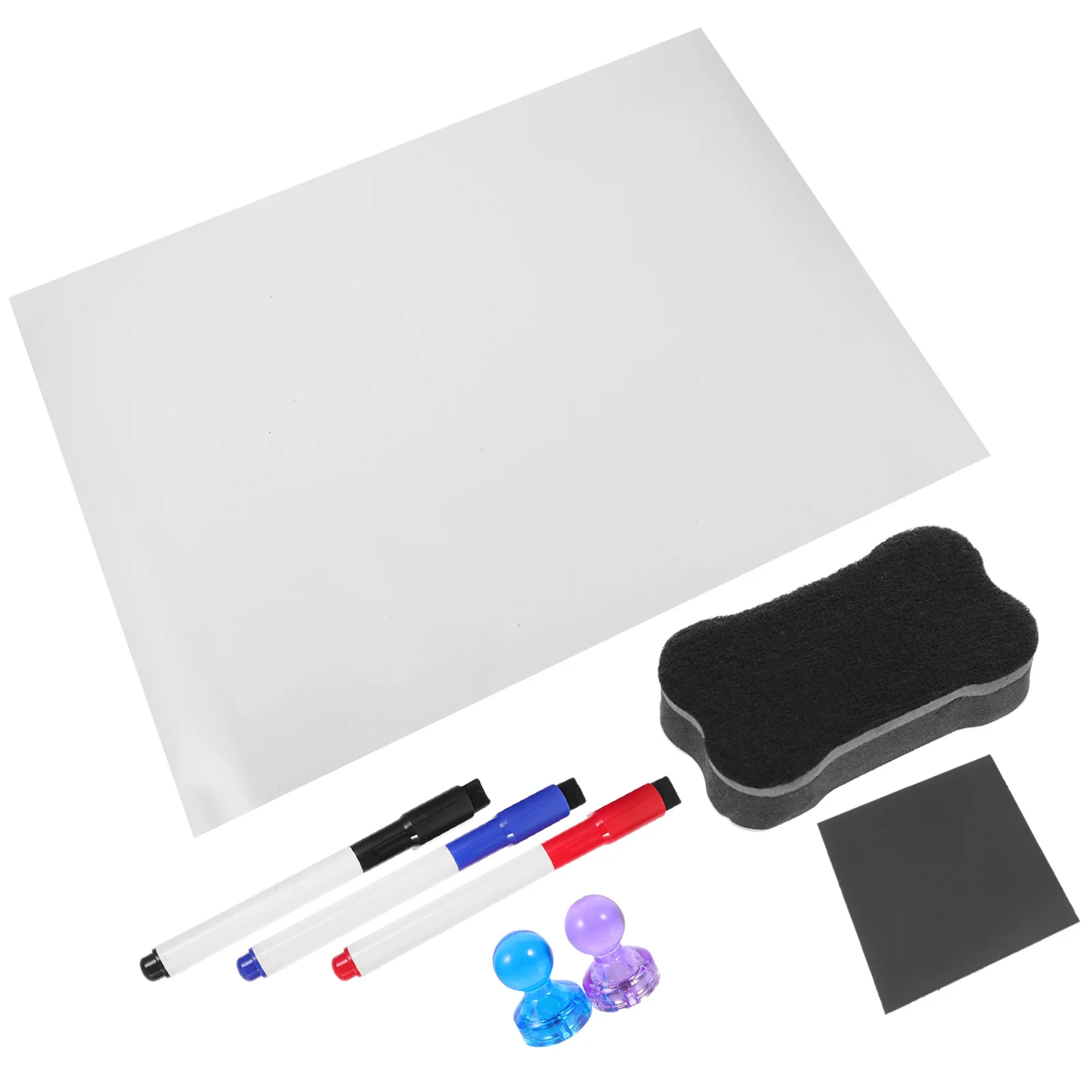 

1Set Magnetic Refrigerator Writing Board Smooth Erasable Surface Reusable Kitchen Supplies to Do List Message Board