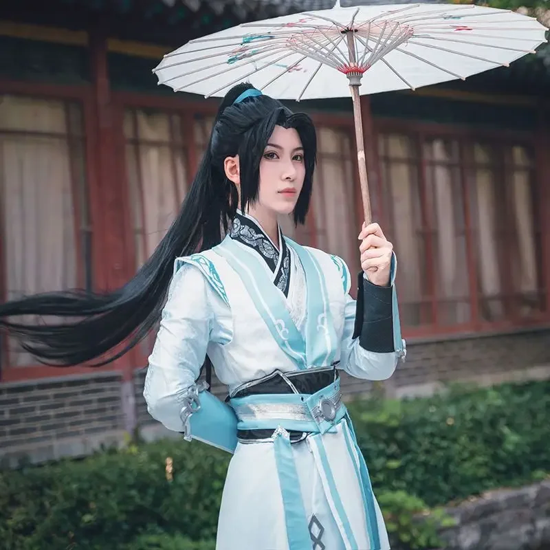 Scum Villain Self Saving System SVSSS Shen Qingqiu Luo Binghe Cosplay Costume Bingqiu MXTX Cos Dress Hanfu Wig Full Set