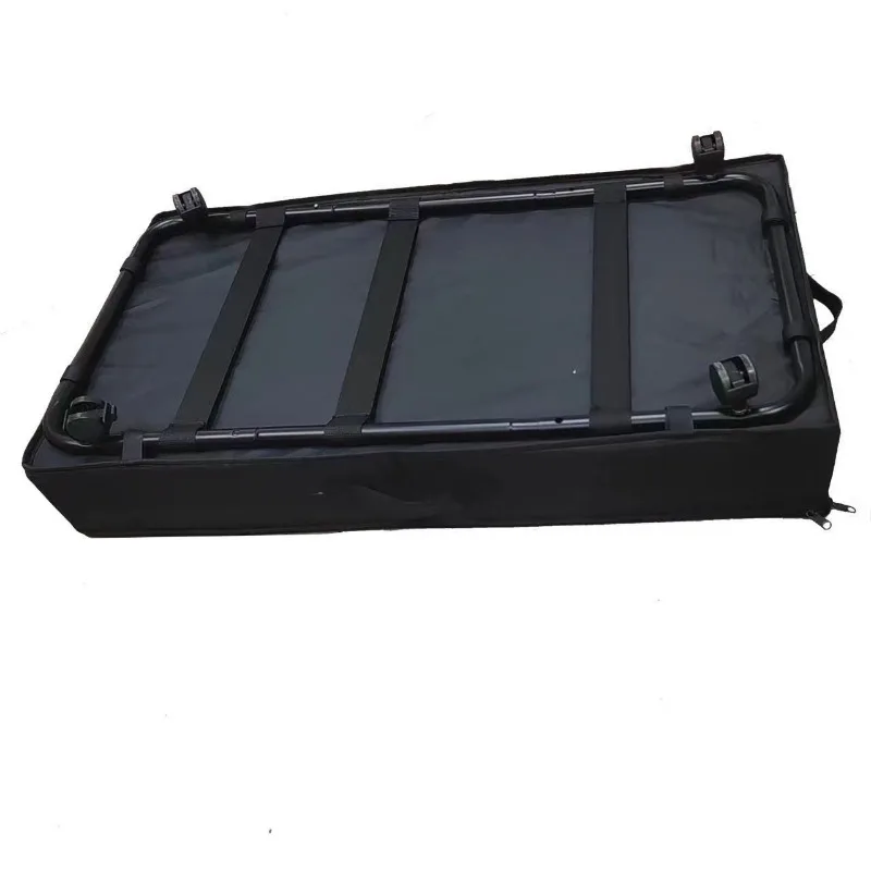 

Iron pipe plus Oxford cloth with pulley bed bottom storage car foldable large capacity clothing shoe storage finishing rack