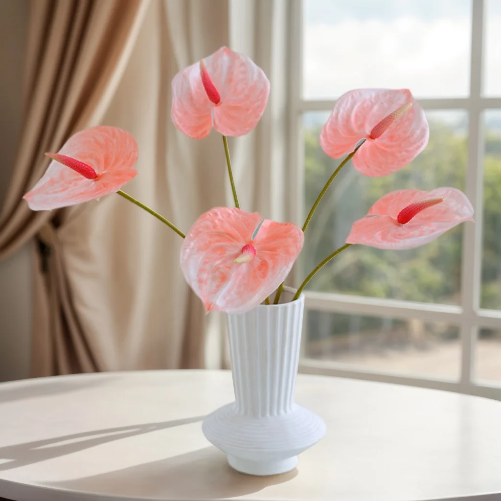 

60cm Artificial Flowers Soft Realistic Flowers for Home Decoration Table Wedding Background Floral Arrangement Potted Plant